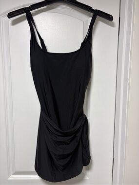 NWOT Black Sleeveless Draped Women’s Dress